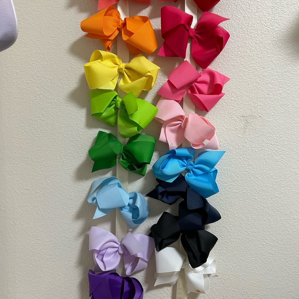 Colorful Bow Hair Clips Set for Kids